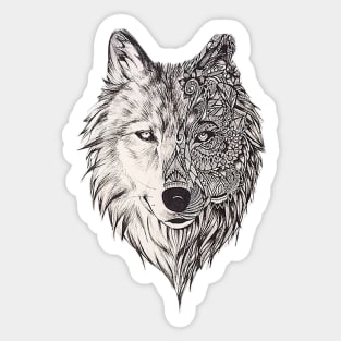 Mandala wolf vol.2 Sticker